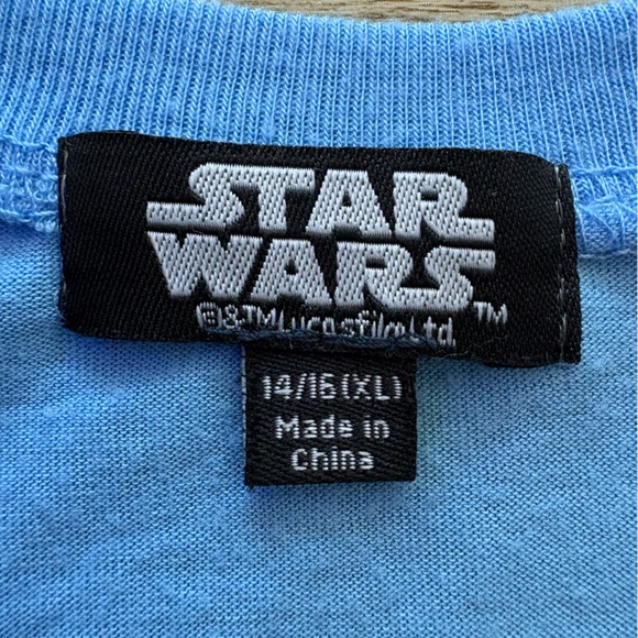 STAR WARS R2D2 L/S Raglan Tee Shirt - Picture 3 of 4